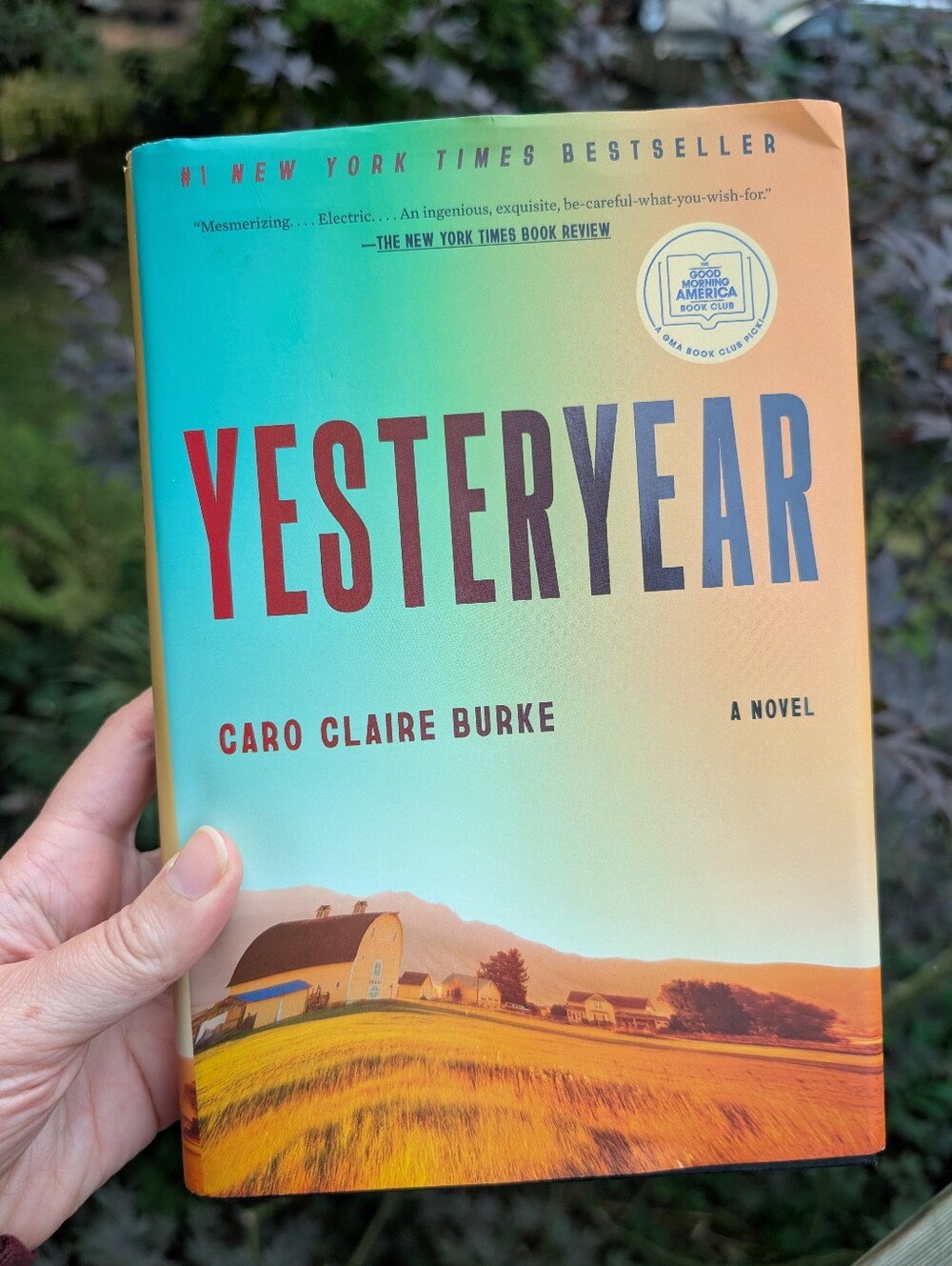 Yesteryear GMA Book Club Pick Hardcover by Burke Caro Claire Very Good Used Cond